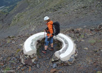 Mesa de orientación que hay justo antes del collado del Cap de la Coma.