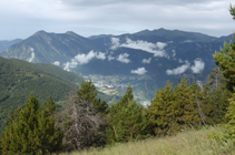 La Massana y la vertiente umbría de la sierra de Enclar.