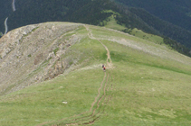 Bajando por el camino de la sierra de Casamanya.