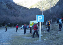 Aparcamiento del puente de Espigantosa.