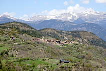 Estana y las montañas de la Cerdaña.