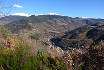 Ribes de Freser subiendo por el camino de Sant Antoni.