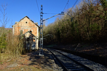 Antigua estación de Aigües de Ribes.