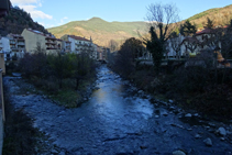 Confluencia del río Freser y el Rigat en Ribes de Freser.