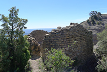 Restos de la ermita de Sant Salvador del Corb.