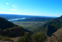 Pantano de Rialb desde el collado de Sant Honorat.