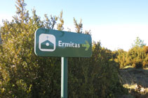Señalización de la ruta: "Ermitas".