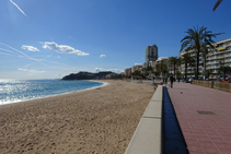 Paseo marítimo de Lloret de Mar.