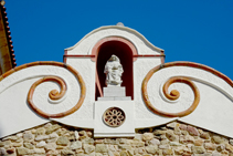 Detalle de la Mare de Déu de les Alegries.