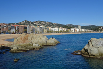 Vistas de la playa de Lloret.