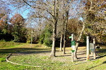 Inicio de la ruta en el parque de la Ruïra.