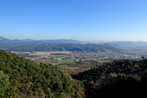 Cellera de Ter desde el Serrat de la Palomera.