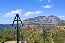 Vistas de Montserrat, la montaña mágica de Cataluña.