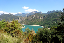 Vista del embalse de la Baells.