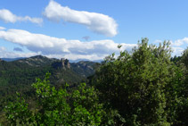 Vistas del santuario de la Quar desde este punto.