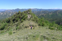 Pequeño collado por donde bajamos de Sant Isidre.