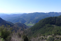 Vistas de Gombrèn desde el balcón.