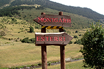 Fuera de la ruta base: enlace con la pista que va a Alòs d´Isil desde el pueblo abandonado de Montgarri.