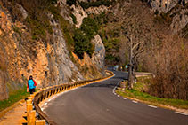 Tramo al lado de la carretera.