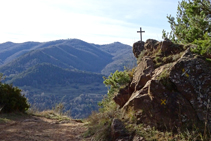 Vistas a mediodía desde el collado de la Creu de Can Civat.