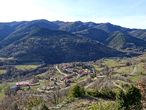 La sierra de Puig d´Estela en Vallfogona de Ripollès