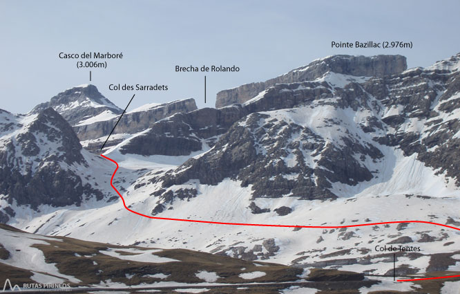 Taillón (3.144m) por la Brecha de Rolando 1 