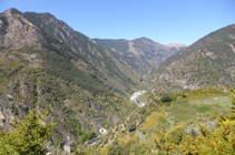 Vistas hacia el N desde el cruce de Sant Martí de Nagol.