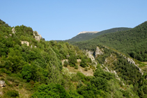 Serrat del Molí y barranco de Bona.