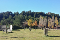 El área de descanso de Santa Creu.