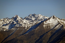 Pico de Sotllo, Pica d´Estats y Monteixo.