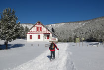 Llegando al refugio de Comes de Rubió.