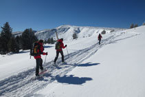 Desde la Portella, a unos 2.250m de altitud, ya podemos ver más cerca la cima de la Torreta del Orri.