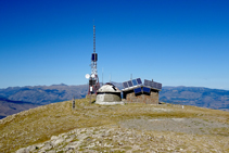 Antenas en la cima de la Tosa d´Alp.