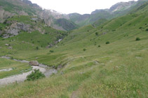 Avanzamos por un pequeño sendero.