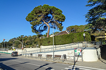 Parada de Ferrocarrils del Baixador de Vallvidrera.