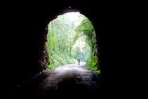 Saliendo del segundo túnel.