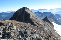 Vistas de toda la cresta que hemos hecho desde el Vignemale hasta el pico Clot de la Hount.