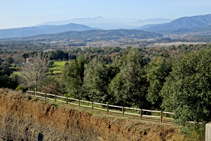 Vistas hacia el Montseny desde el mirador.