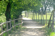 Últimos metros antes de dejar la acequia de las Fonts.